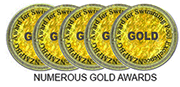 NUMEROUS GOLD AWARDS