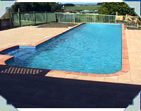 The COLOMBO pool - 3.6 x 13.2 (12'0 x 44'0) - a great challenge for the swimmer!