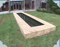 Not all pools are for swimming! This is a reflection pool we built at Karaka
