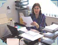 Cascade Director Bridget Porter Ogden hard at work at the Cascade Head Office in Ellerslie!