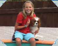 Slightly out-of-focus - but such a cute photo, I had to include it! Miss Cunningham of Howick
