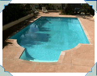 Single Roman end w/Walkout Steps in middle, on Polaris model rectabgle