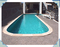 Long, and Narrow! A special Swimlane pool. Anothe view is shown (below)
