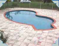 Rodne William's (PAEROA Dealer)  CAPRI model pool RENO blue with MUSKET RED pool copings